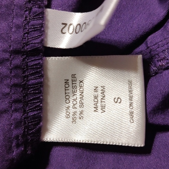 New York & Company Purple Button-Down Shirt Size S - Picture 5 of 5